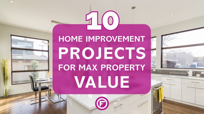 10 Home Improvement Projects For Max Property Value